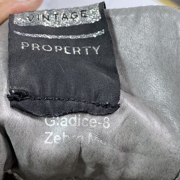 Vintage Havana High Top Gladice Zebra Stud Pink Sneakers Women’s 8 Zipper LaceUp - Picture 9 of 15